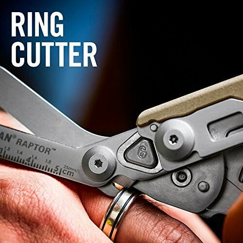 LEATHERMAN, Raptor Rescue, 6-in-1 Heavy-Duty Emergency/Trauma Shears, Made in the USA, Utility Holster Included